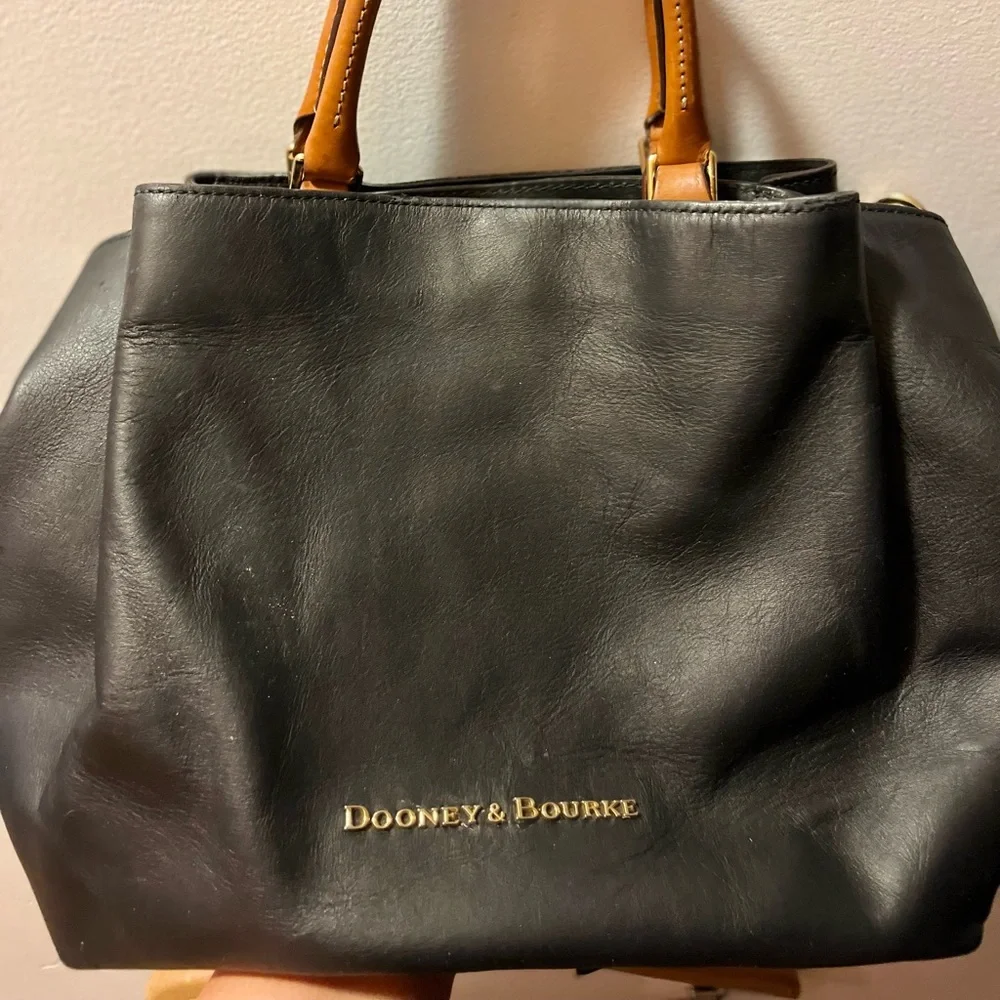 Dooney & bourke black leather bag - Picture 9 of 15